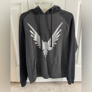 Maverick clothing by Logan Paul. XS unisex hoodie gray black